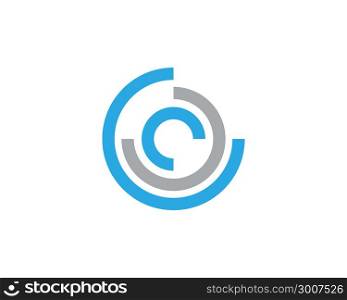 C Letter Logo Template vector illustration icon design