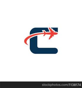 C Letter logo TRAVEL creative concept template design