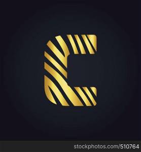 C letter logo vector design. Initial letter C logo design.