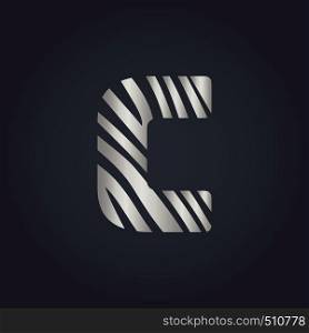 C letter logo vector design. Initial letter C logo design.