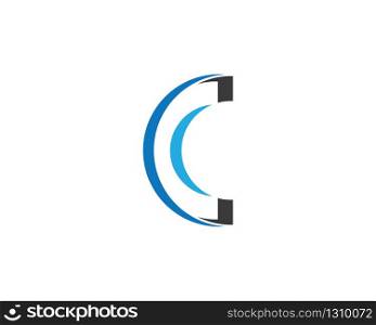 C letter logo vector icon illustration design