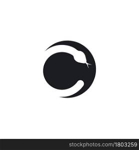 c letter snake vector illustration icon design template