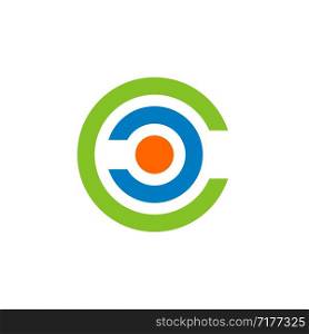 C Letter Target Logo Template Illustration Design. Vector EPS 10.