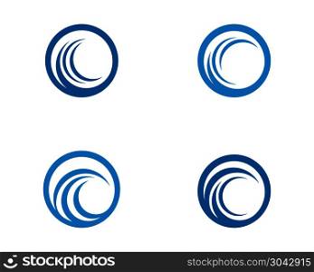 C Letter Water wave icon vector. C Letter Water wave icon vector illustration design logo