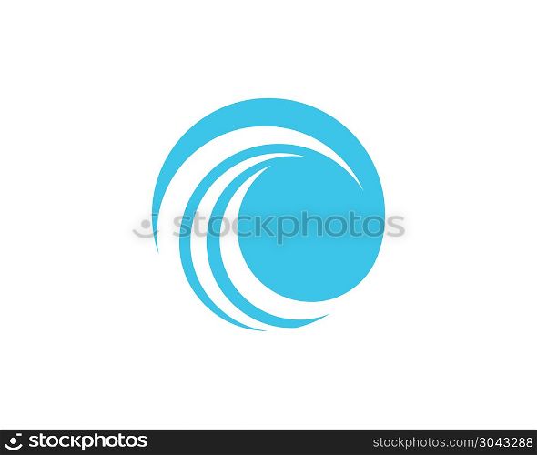 C Letter Water wave icon vector. C Letter Water wave icon vector illustration design logo