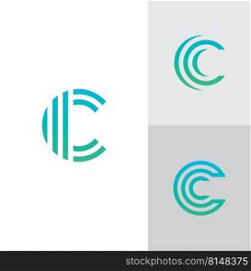 C Logo Design and template. Creative C icon initials based Letters in vector.