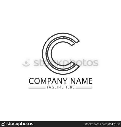 C logo for Vitamin and font C letter Identity and design business 