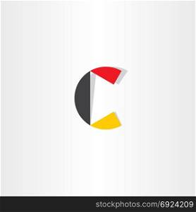 c logo letter icon element sign design