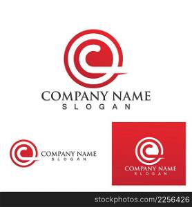 C Logo Template Design Vector