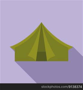C&tent icon flat vector. Travel equipment. Forest vacation. C&tent icon flat vector. Travel equipment