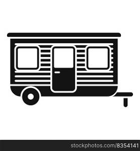 C&trailer icon simple vector. C&er car. Auto bus. C&trailer icon simple vector. C&er car