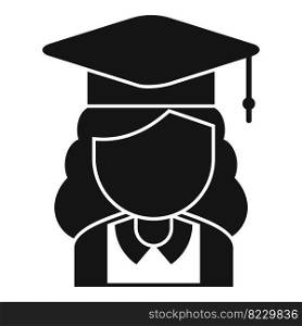 C&us graduation icon simple vector. College education. Student life. C&us graduation icon simple vector. College education