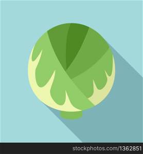 Cabbage plant icon. Flat illustration of cabbage plant vector icon for web design. Cabbage plant icon, flat style