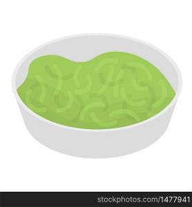 Cabbage soup icon. Isometric of cabbage soup vector icon for web design isolated on white background. Cabbage soup icon, isometric style