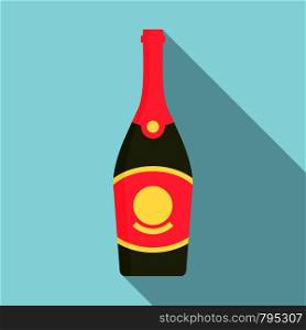 Cabernet champagne icon. Flat illustration of cabernet champagne vector icon for web design. Cabernet champagne icon, flat style
