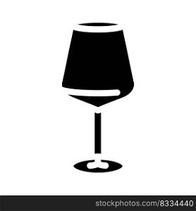 cabernet wine glass glyph icon vector. cabernet wine glass sign. isolated symbol illustration. cabernet wine glass glyph icon vector illustration