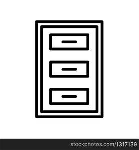 cabinet icon design, flat style icon collection