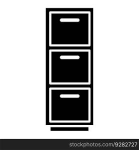 Cabinet icon vector on trendy design