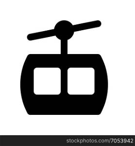 cable car icon on isolated background