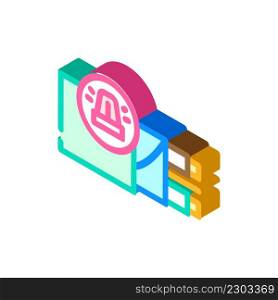 cable for alarm systems isometric icon vector. cable for alarm systems sign. isolated symbol illustration. cable for alarm systems isometric icon vector illustration