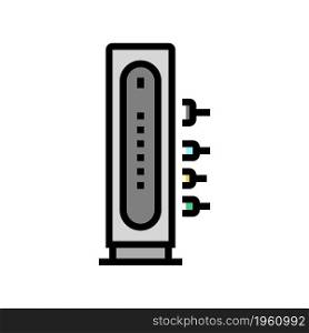 cable modem color icon vector. cable modem sign. isolated symbol illustration. cable modem color icon vector illustration