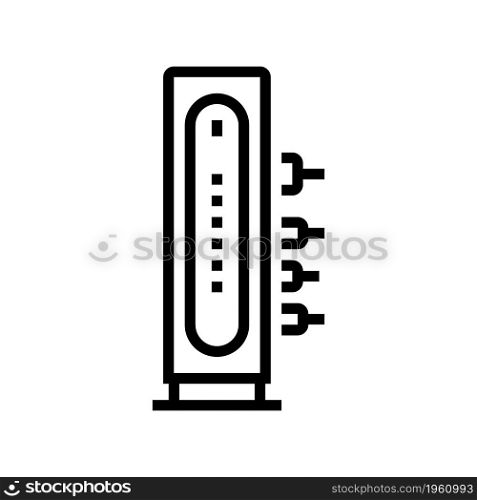 cable modem line icon vector. cable modem sign. isolated contour symbol black illustration. cable modem line icon vector illustration