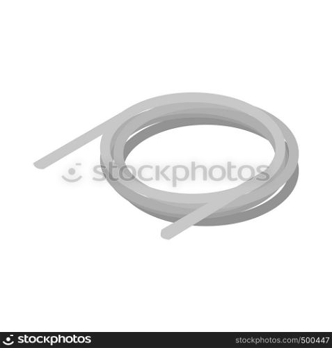 Cable reel icon in isometric 3d style on a white background. Cable reel icon, isometric 3d style