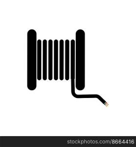 cable roller icon vector illustration logo design