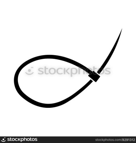 cable tie icon logo vector design template