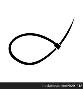 cable tie icon logo vector design template