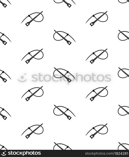 Cable Tie Icon Seamless Pattern, Hose Tie, Zip Tie Icon Vector Art Illustration