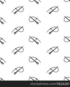 Cable Tie Icon Seamless Pattern, Hose Tie, Zip Tie Icon Vector Art Illustration