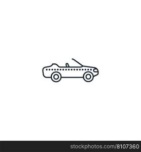Cabriolet creative icon from transport icons Vector Image