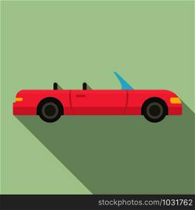 Cabriolet icon. Flat illustration of cabriolet vector icon for web design. Cabriolet icon, flat style