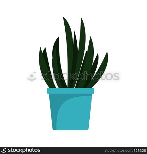 Cacti pot icon. Flat illustration of cacti pot vector icon for web design. Cacti pot icon, flat style