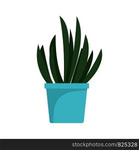 Cacti pot icon. Flat illustration of cacti pot vector icon for web design. Cacti pot icon, flat style