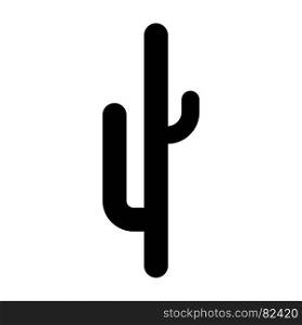 Cactus black icon .