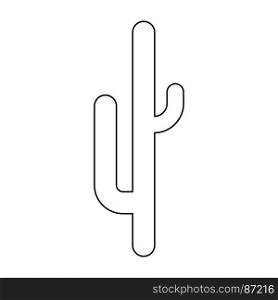 Cactus black icon .