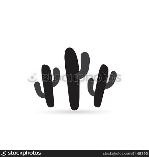 Cactus color flat icon