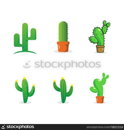 Cactus Icon design template vector illustration