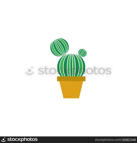 Cactus icon flat design vector