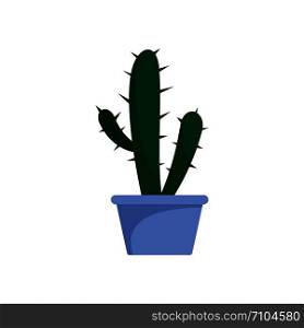 Cactus icon. Flat illustration of cactus vector icon for web design. Cactus icon, flat style