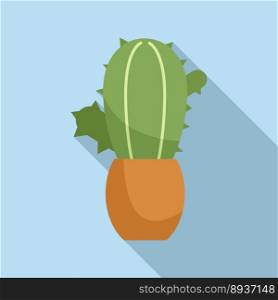 Cactus icon flat vector. Nature leaf. Home indoor. Cactus icon flat vector. Nature leaf