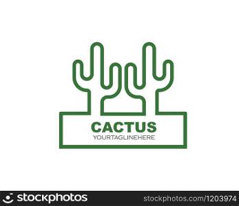 cactus icon vector illustration design template