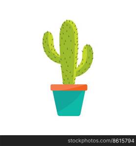 Cactus illustration vector flat design template