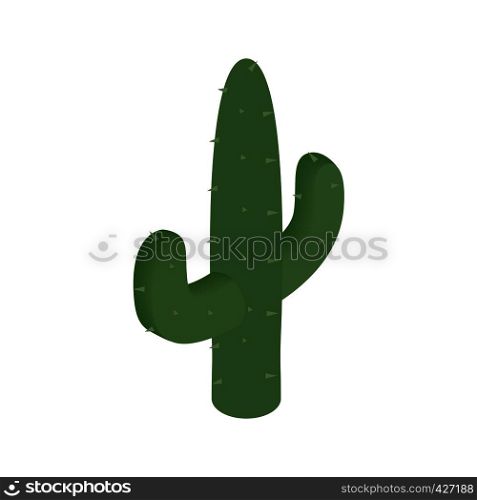 Cactus isometric 3d icon on a white background. Cactus isometric 3d icon