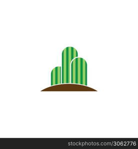 Cactus logo template vector icon design