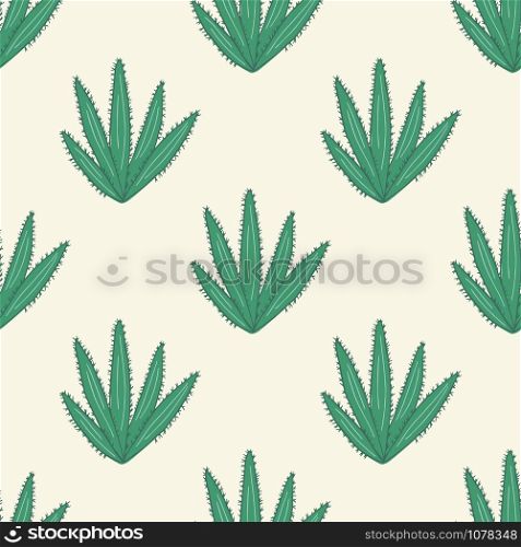 Cactus seamless pattern. Cacti doodle wallpaper. Backdrop for printing, textile, fabric, interior, wrapping paper vector illustration. Cactus seamless pattern. Cacti doodle wallpaper illustration
