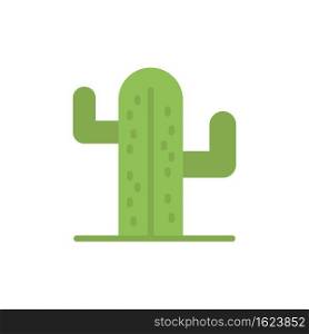 Cactus, Usa, Plant, American  Flat Color Icon. Vector icon banner Template
