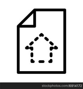 cad file, icon on isolated background